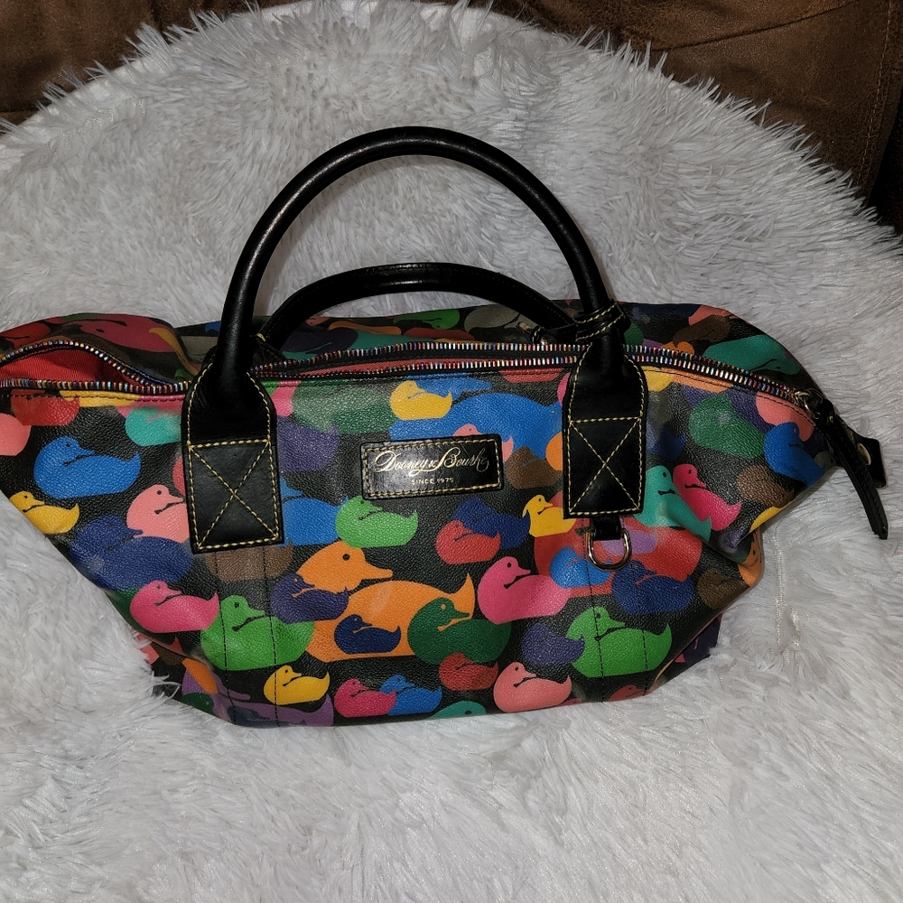 Vintage Dooney and Bourke colorful duck handbag
